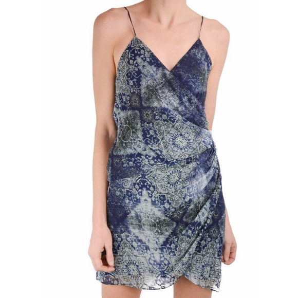 Haute Hippie Dresses & Skirts - NWT Haute Hippie | Draped Printed Silk Mini Dress